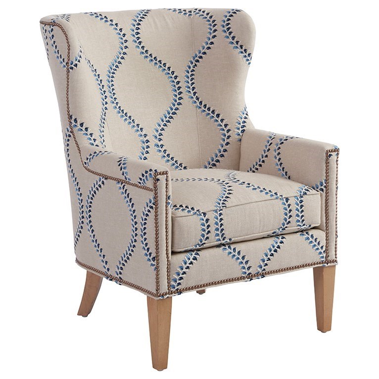 Barclay Butera Barclay Butera Upholstery Avery Wing Chair with Nailhead